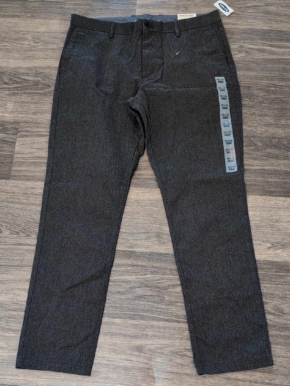 Old Navy Men's Charcoal Textured Dress Pants